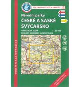 Národní parky České a Saské Švýcarsko  1:50 000, KČT, turistická mapa