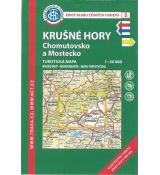 Krušné hory - Chomutovsko 1:50 000, KČT, turistická mapa