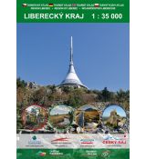 Liberecký ktaj, podrobný turistický atlas. Mapa Geodézie On Line