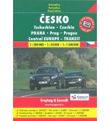 Česká republika, Evropa Tranzit 1:200 000, autoatlas Freytag & Bernd