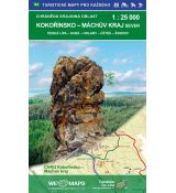 Kokořínsko-Máchův kraj 1:25 000 CHKO sever, turistická, cykloturistická, lyžařská a hipo mapa, 2016 Geodézie On Line Česká Lípa