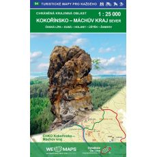 Kokořínsko-Máchův kraj 1:25 000 CHKO sever, turistická, cykloturistická, lyžařská a hipo mapa, 2016 Geodézie On Line Česká Lípa