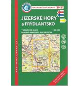 Jizerské hory a Frýdlantsko 1:50 000, mapa KČT, číslo v edici 20-21