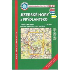 Jizerské hory a Frýdlantsko 1:50 000, mapa KČT, číslo v edici 20-21