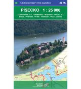 Písecko 1:25 000, turistická mapa 1:25 000, 2017 Geodézie On Line