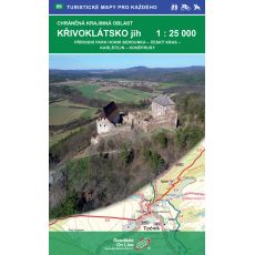 CHKO Křivoklátsko, část JIH. Turistická mapa 1:25 000, Geodézie On Line, 2017