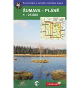 Šumava - Pláně 1:25 000, turistická mapa Geodézie On Line 2011, doprodej