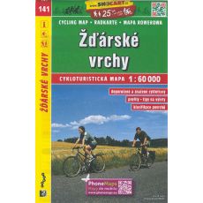 Žďárské vrchy,
Shocart 1:60 000, cykloturistická mapa