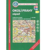 Okolí Prahy západ 1:50 000, KČT, turistická mapa