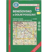 Benešovsko a Dolní Posázaví 1:50 000, KČT, turistická mapa