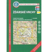 Žďárské vrchy 1:50 000, KČT, turistická mapa