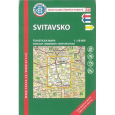 Svitavsko 1:50 000, KČT, turistická mapa