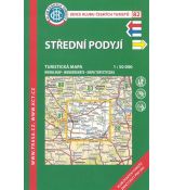 Střední Podyjí 1:50 000, KČT, turistická mapa