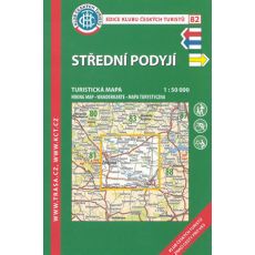 Střední Podyjí 1:50 000, KČT, turistická mapa