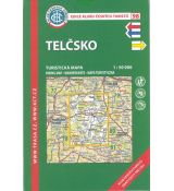 Telčko 1:50 000, KČT 98, mapa Klubu českých turistů