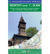 Beskydy sever 1:25 000, turistická mapa Geodézie On Line, 2017, letní a zimní nadstavba, 1.vydání