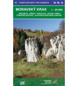 Moravský kras 1:25 000, podrobná turistická mapa Geodézie On Line