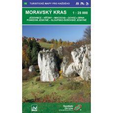 Moravský kras 1:25 000, podrobná turistická mapa Geodézie On Line