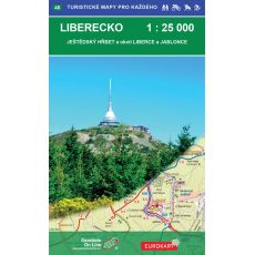 Liberecko 1:25 000, mapový list č. 48, Edice Turistické mapy pro každého, Geodézie On Line, 2017