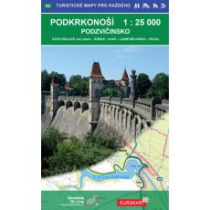 Podkrkonoší1:25 000, mapový list č. 62, Edice Turistické mapy pro každého, Geodézie On Line, 2017
