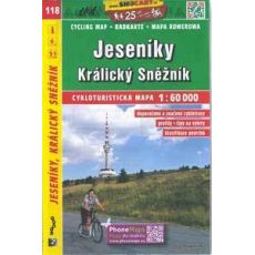 Jeseníky, Králický Sněžník
Shocart 1:60 000, cykloturistická mapa