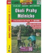 Okolí Prahy, Mělnicko 1:60 000, SHOCART, cykloturistická mapa