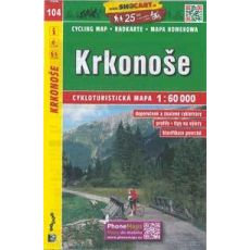 Krkonoše 1:60 000, SHOCART, cykloturistická mapa