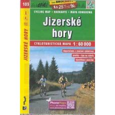 Jizerské hory 1:60 000, SHOCART, cykloturistická mapa