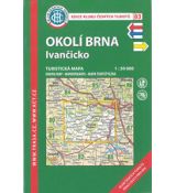 Okolí Brna - Ivančicko 1:50 000, KČT, turistická mapa
