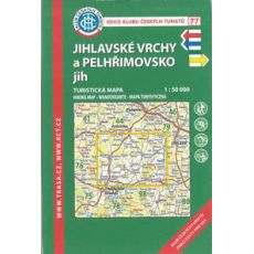 Jihlavské vrchy a Pelhřimovsko jih 1:50 000, KČT, turistická mapa