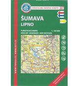 Šumava - Lipno 1:50 000, KČT, turistická mapa