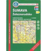 Šumava - Železnorudsko 1:50 000, KČT, turistická mapa