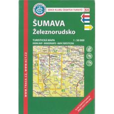 Šumava - Železnorudsko 1:50 000, KČT, turistická mapa