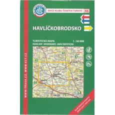 Havlíčkobrodsko 1:50 000, KČT, turistická mapa