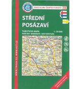 Střední Posázaví 1:50 000, KČT, list 43, turistická mapa