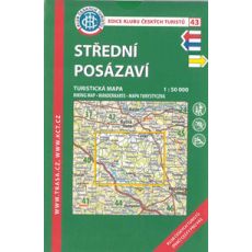 Střední Posázaví 1:50 000, KČT, list 43, turistická mapa