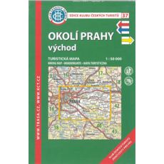Okolí Prahy východ 1:50 000, KČT, turistická mapa