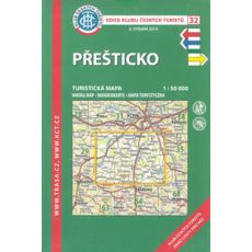 Přešticko1:50 000, KČT, turistická mapa