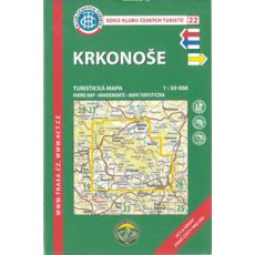 Krkonoše 1:50 000, KČT, turistická mapa