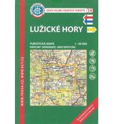 Lužické hory 1:50 000, KČT, turistická mapa