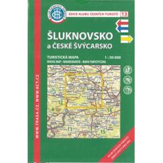 Šluknovsko a České Švýcarsko 1:50 000, KČT, turistická mapa