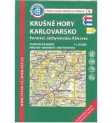 Krušné hory - Karlovarsko 1:50 000, KČT, turistická mapa