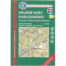 Krušné hory - Karlovarsko 1:50 000, KČT, turistická mapa