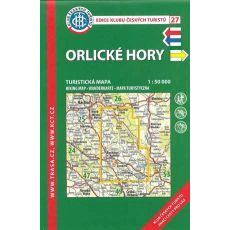 Orlické hory 1:50 000, KČT, turistická mapa