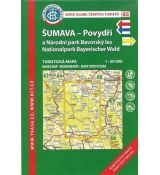 Šumava - Povydří 1:50 000, KČT, turistická mapa