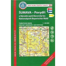 Šumava - Povydří 1:50 000, KČT, turistická mapa