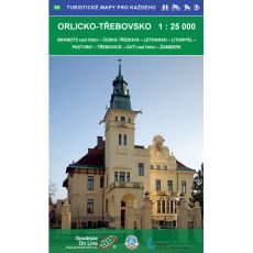 Orlicko - Třebovsko 1:25 000, 2. vydání 2017, Geodézie On Line, turistická, cykloturistická a lyžařská mapa