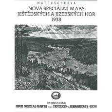 Matouschkova nová mapa Ještědských a Jizerských hor z roku 1938