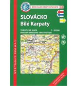 Slovácko - Bílé Karpaty 1:50 000, KČT č. 92, turistická mapa