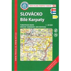 Slovácko - Bílé Karpaty 1:50 000, KČT č. 92, turistická mapa